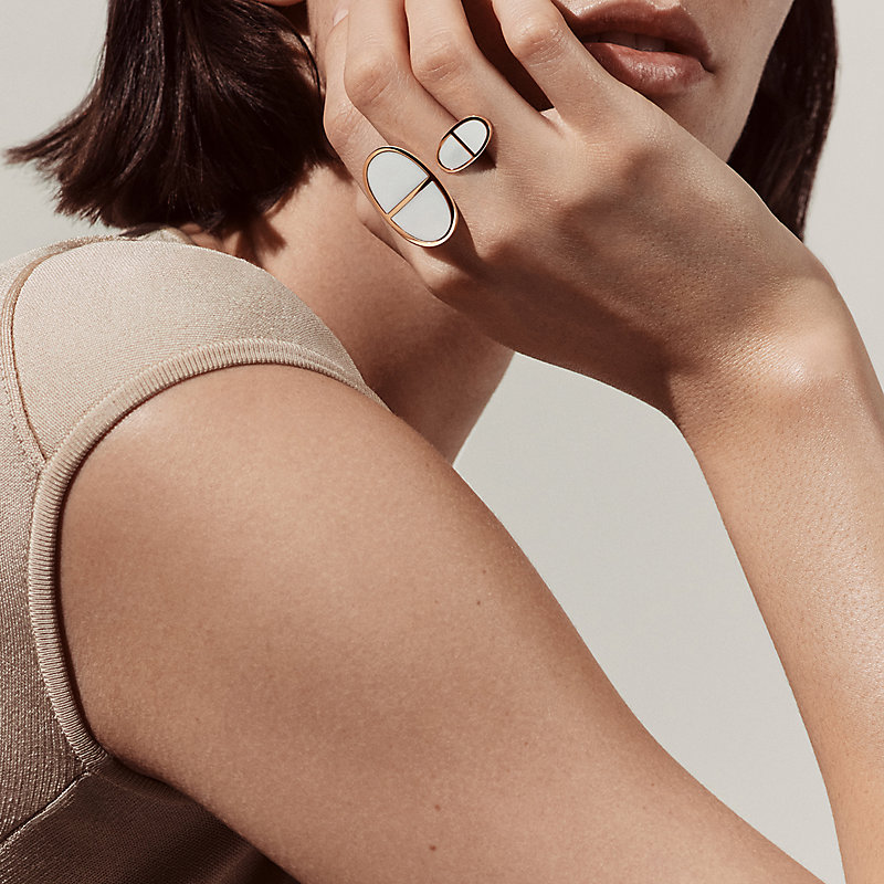 Chaine d'ancre Verso ring, very large model | Hermès Hong